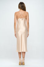 Satin Bias Slip Dress with Slit-4