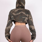 Workout Fitness Gym Crop Hoodies Women